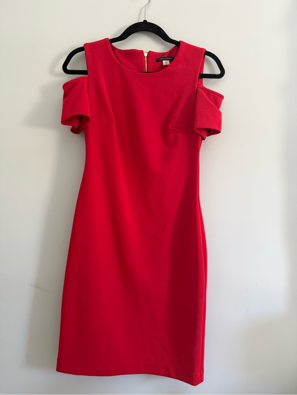 Tommy Hilfiger Women's Red Open Shoulder Dress